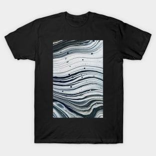 Parallel pouring acrylic painting T-Shirt